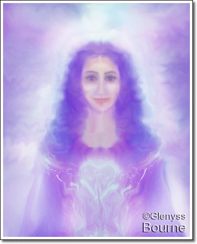 Lady Amethyst painting
