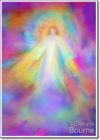 Angel of Forgiveness and Compassion painting