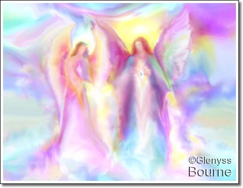 Angel of Light. "Infinite Love" painting