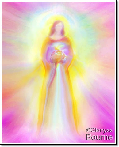 Angel of Higher Spiritual Understanding and Love, Mary Magdalen painting