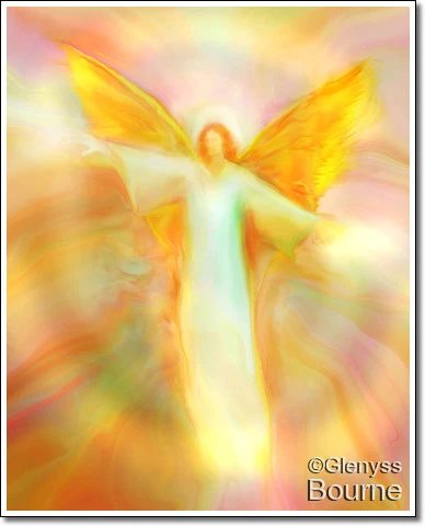 Angel of New Hope, Archangel Chamuel painting
