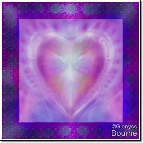 Angel of The Sacred Heart of Love painting