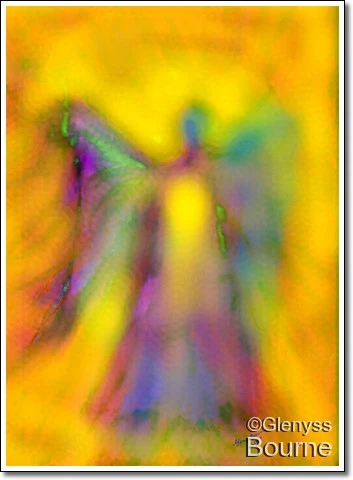 Angel of Happiness painting