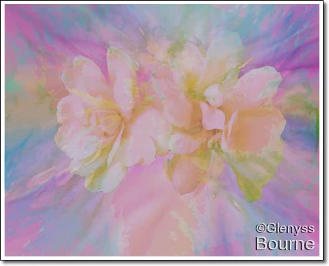 Banksia Rose Abstract painting