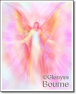 Archangel Metatron Reaching Out in Compassion  painting